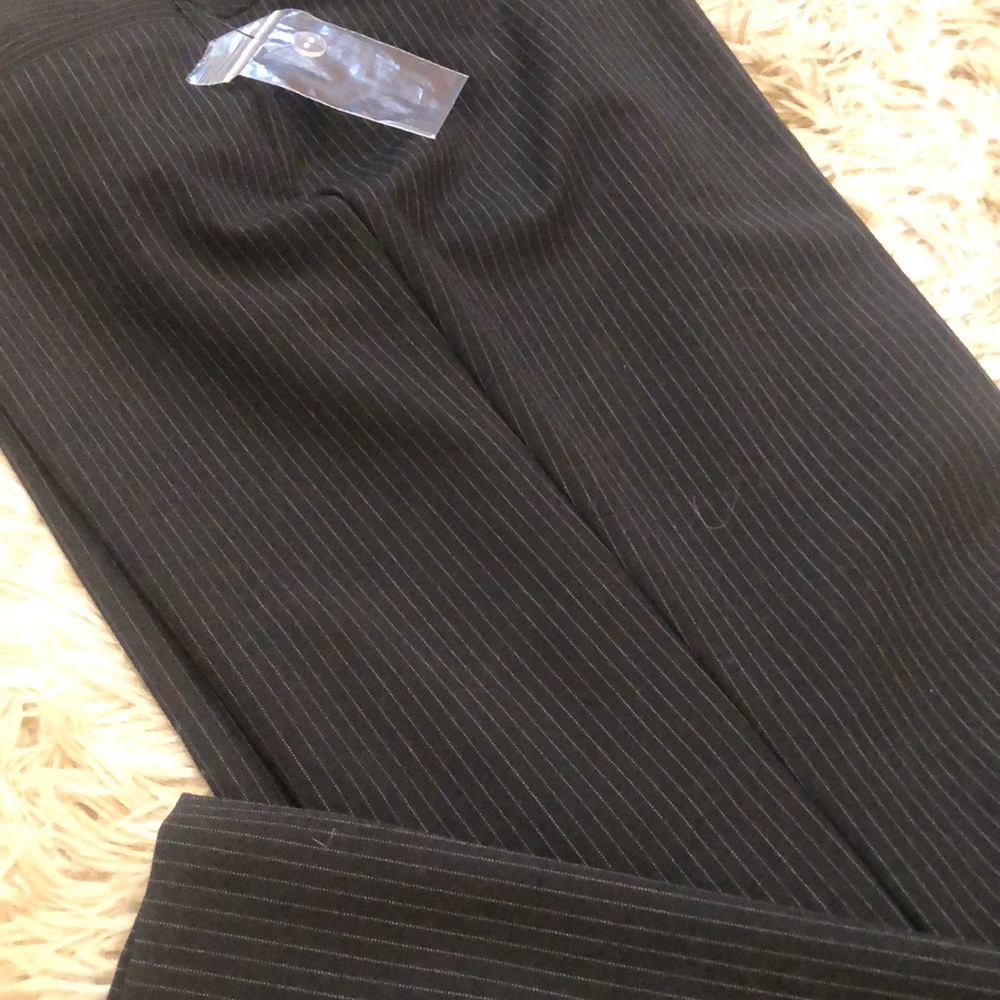 Navy Blue Pinned Striped Trouser/Slacks. Size 8 - Picture 2 of 6
